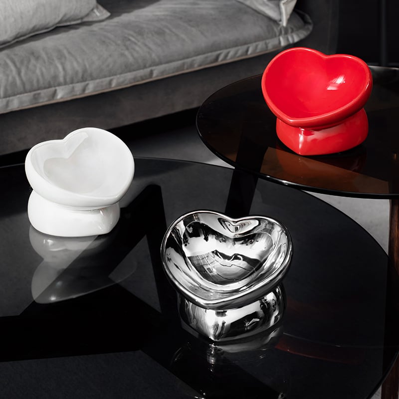 ハート型 ペットボウル | にゃんだふる