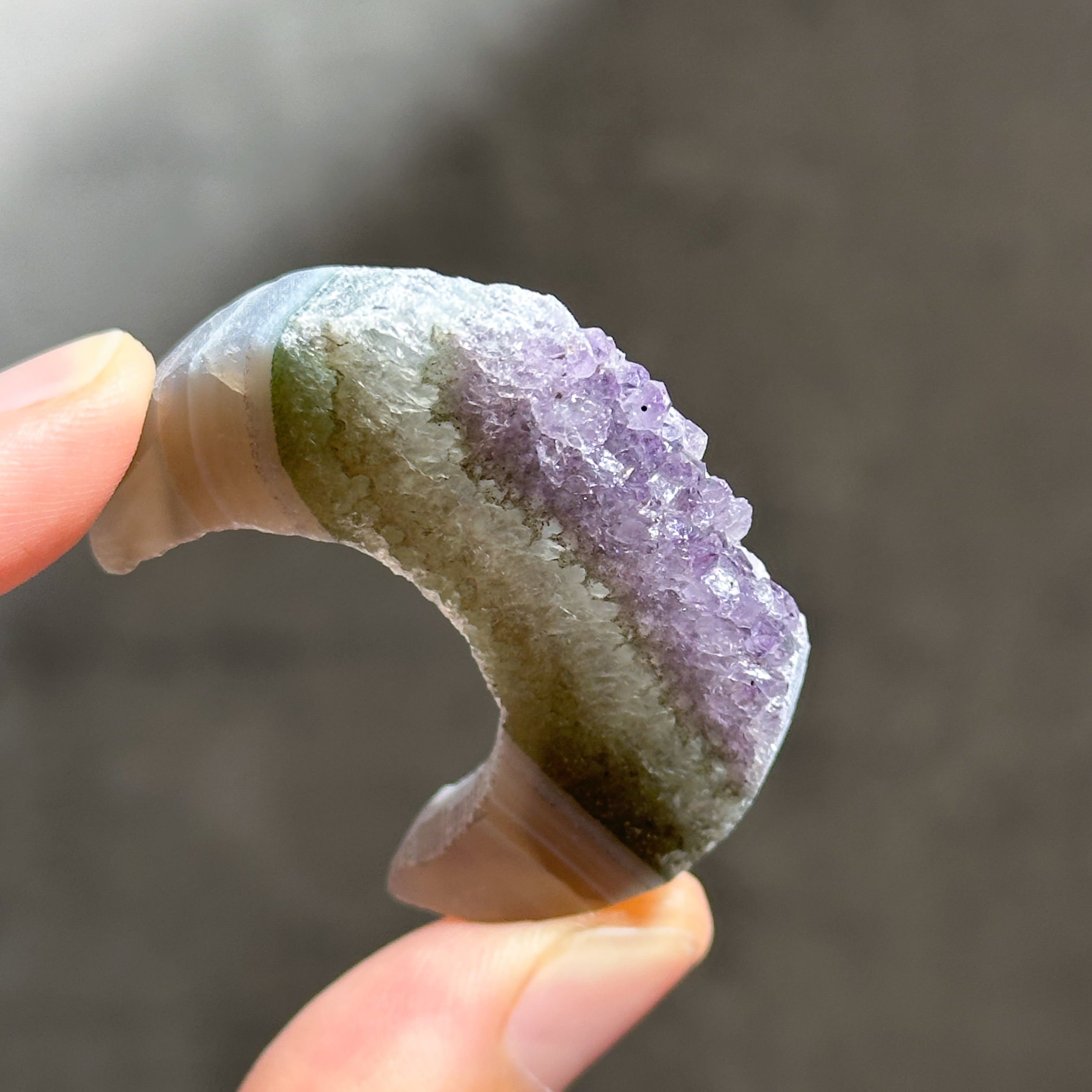 アゲート×アメジスト 月93◇ Agate × Amethyst ◇天然石・鉱物