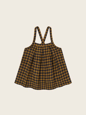 ORGANIC ZOO　Blueberry Gingham Tribe Skirt