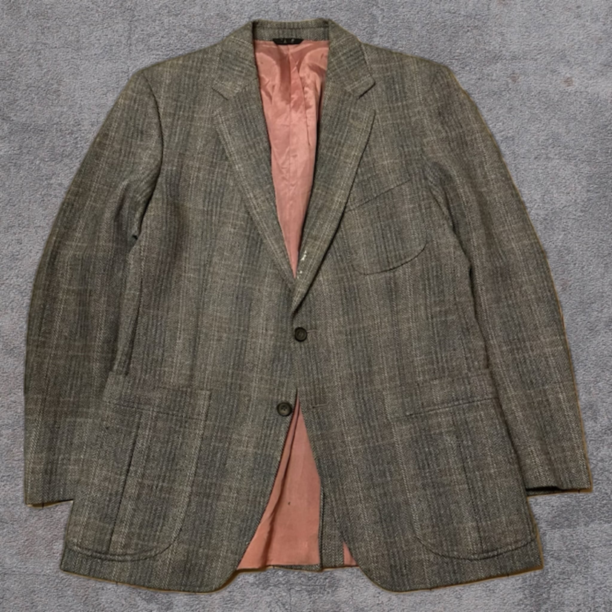 [F.089]【vintage】 セットアップ ダブル　ピンズ　ネクタイ F.089]【vintage】 セットアップ ダブル ピンズ ネクタイ | Pay ID