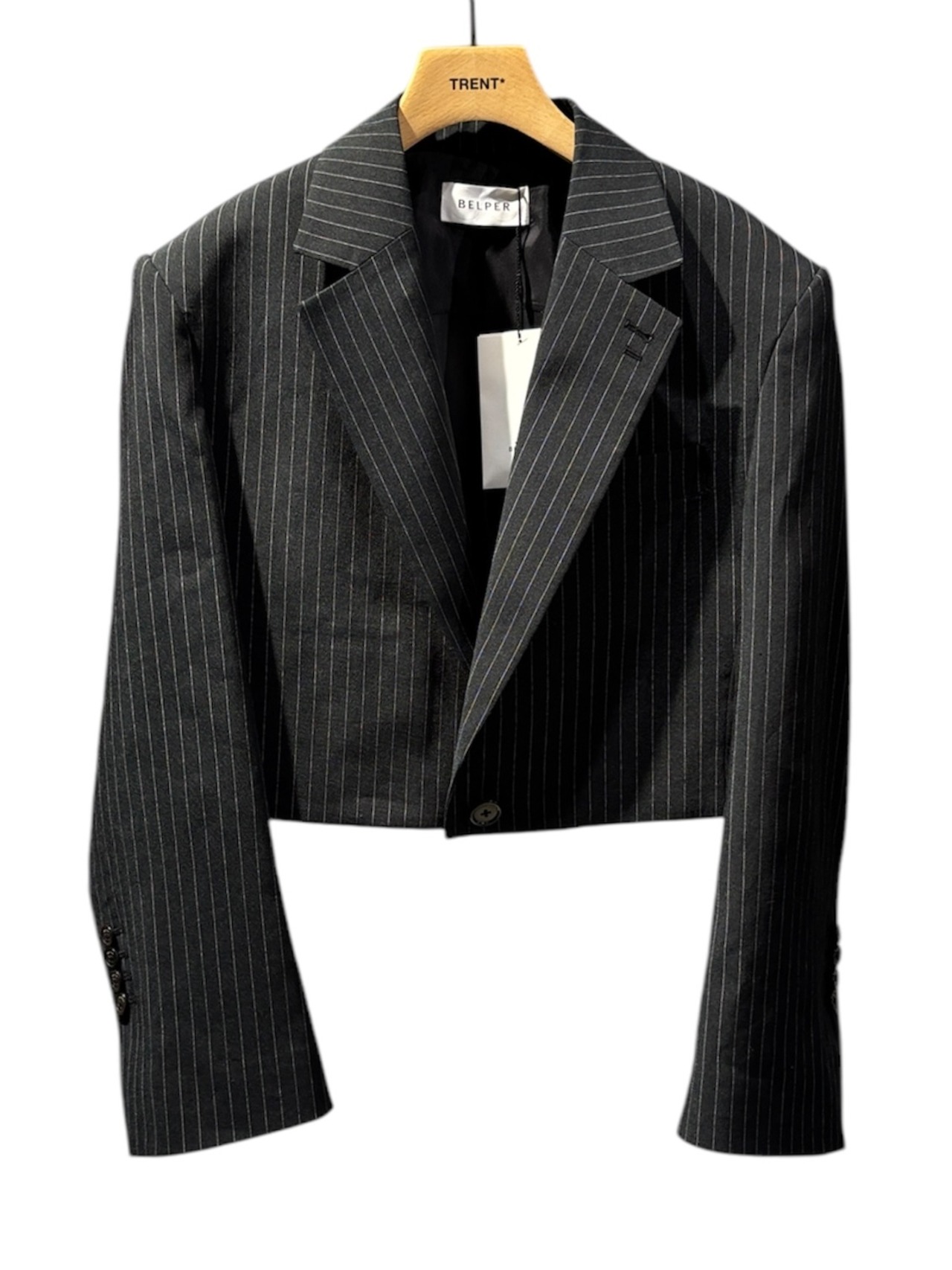 【25SS】BELPER ベルパー / STRIPE SINGLE SHORT JACKET / ショートジャケット - 8