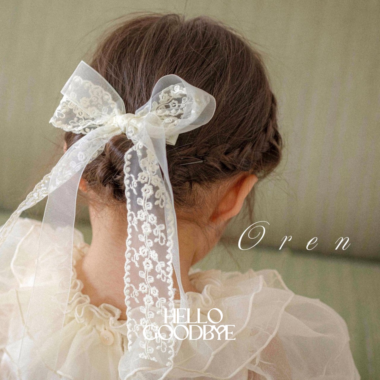 即納)  free | Athe Layered Ribbon Claw Clip | OREN - 1