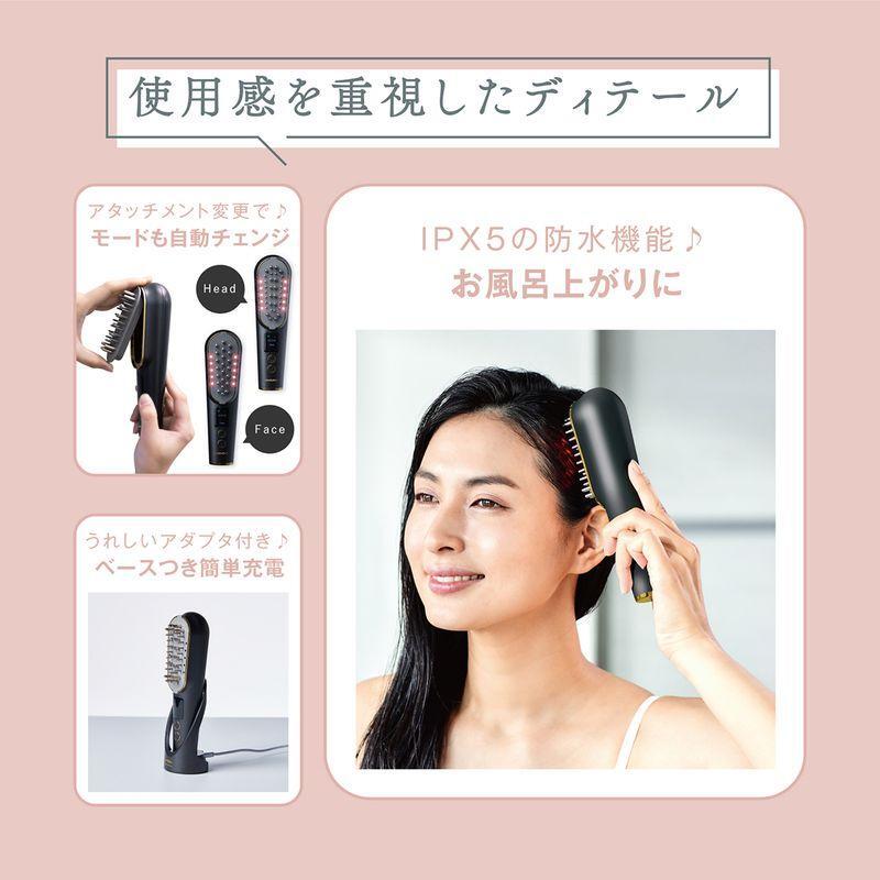 電気ブラシ ems 美顔器 ヘッドスパ 頭皮ブラシ 頭皮ケア リフトアップ