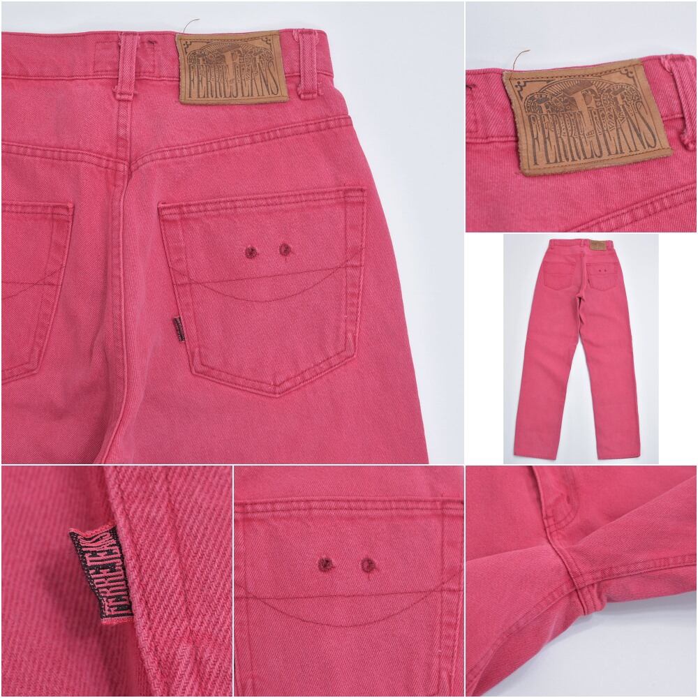 80～90s イタリア製 FERRE JEANS カラー デニムパンツ ジャンフランコ