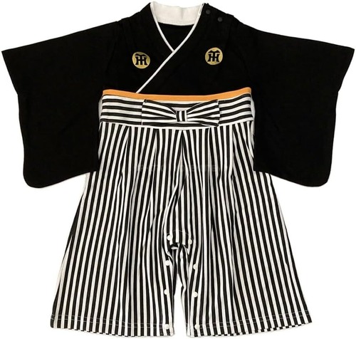 阪神タイガース ベビー 袴オール 袴ロンパース ベビー服　初節句のお祝い　お食い初め　お宮参り　お正月　ロンパース　袴　こども袴　初節句　端午の節句　五月人形　ギフト　海外へのお土産　お祝い　記念日　誕生祝い　日本文化　日本伝統　日本土産　プレゼント