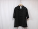 WHOWHAT” OPEN COLLAR SHIRT BLACK”