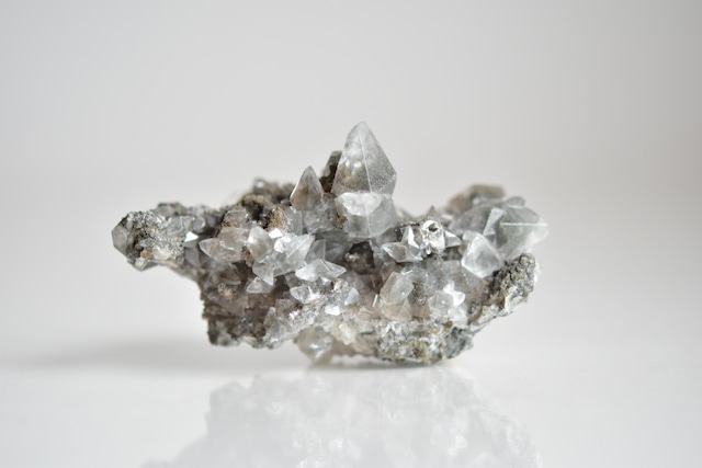 Marcasite included calcite - マーカサイト(白鉄鉱) カルサイト
