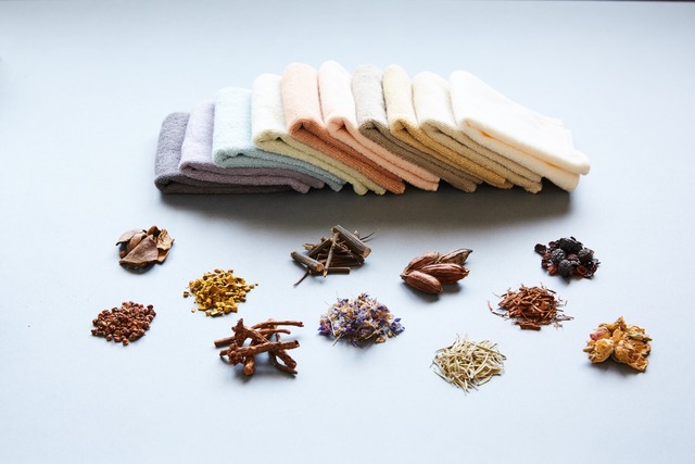 二重ガーゼタオル　日本の文様（フェイスタオル）パッケージ入