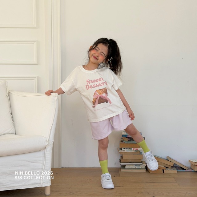 【即納】<ninibello>  Dessert short sleeve T