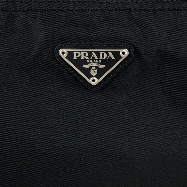 PRADA プラダ ショルダーバッグ ブラック トライアングルロゴ ナイロン vintage ヴィンテージ オールド xpui3m