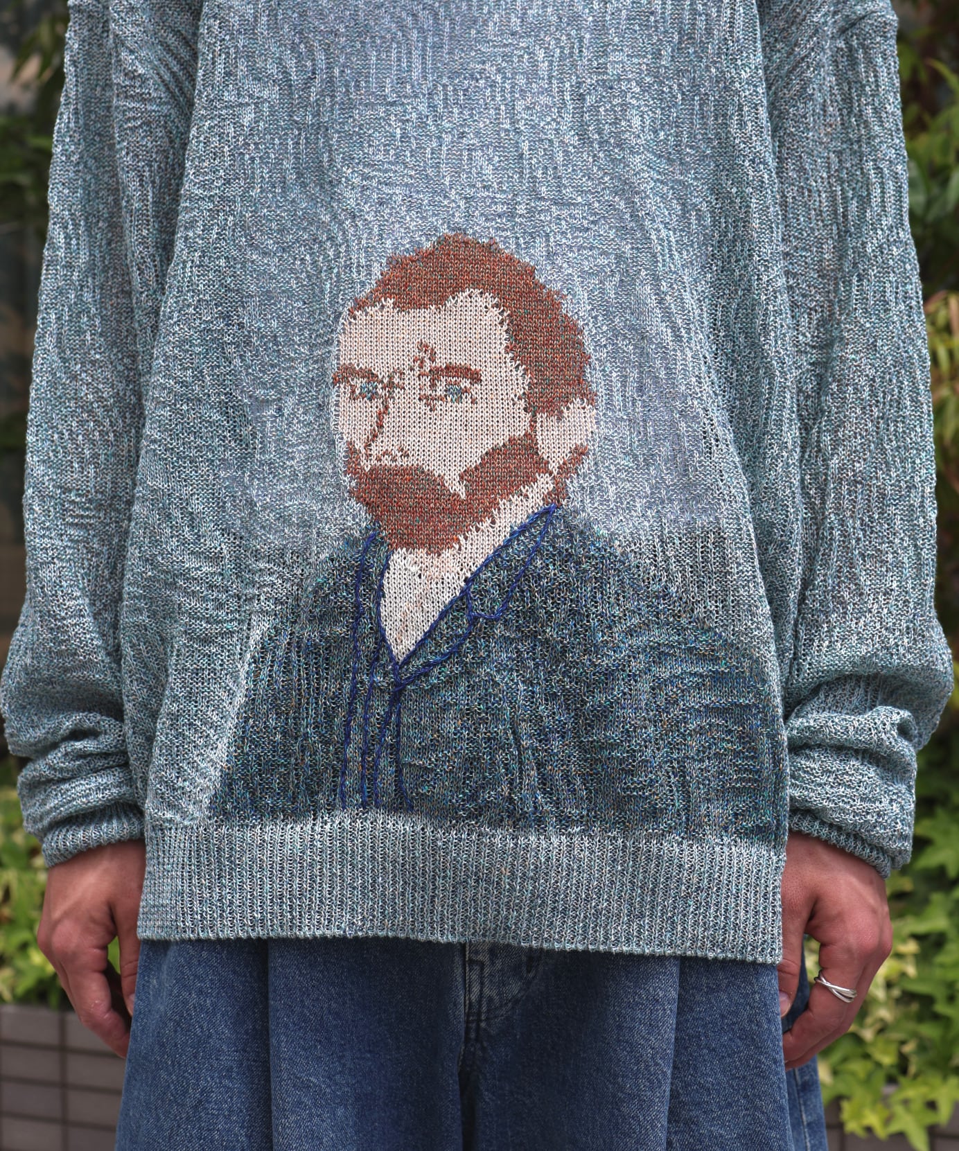 Kota Gushiken / KGSS26-K06 WAVY LINEN VAN GOGH (LIGHT BLUE