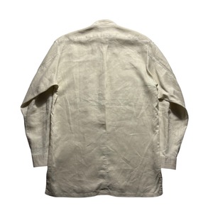 vintage ISSEY MIYAKE band collar linen shirt