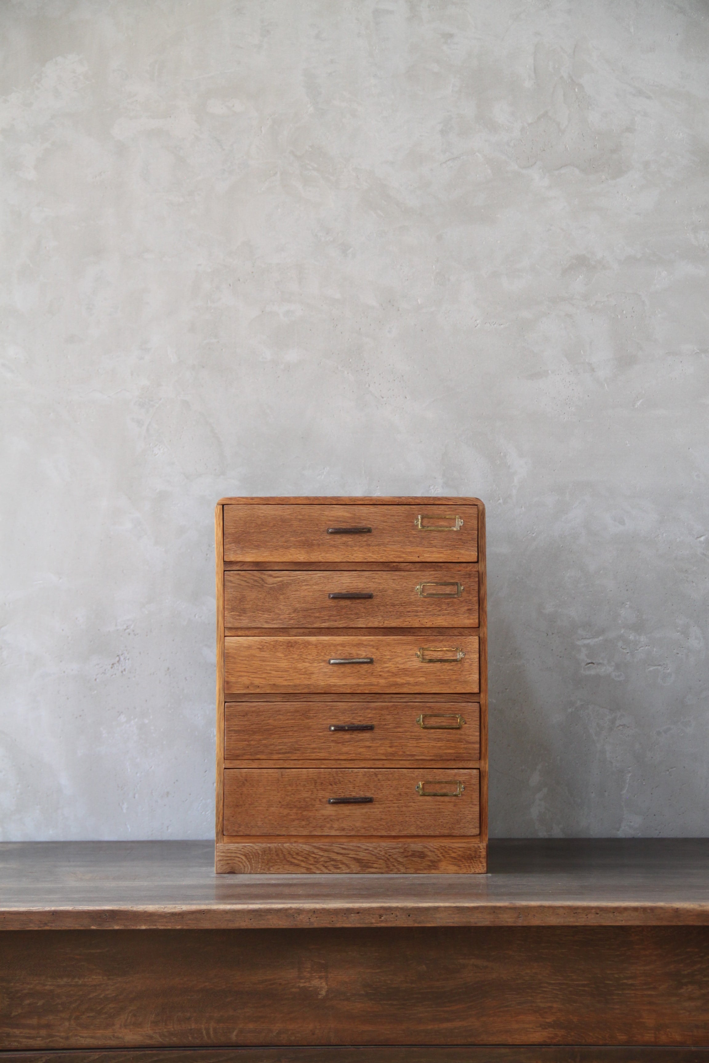 【送料無料】引出(楢) 5杯 古家具/古道具/アンティーク/小箱/引出/収納/