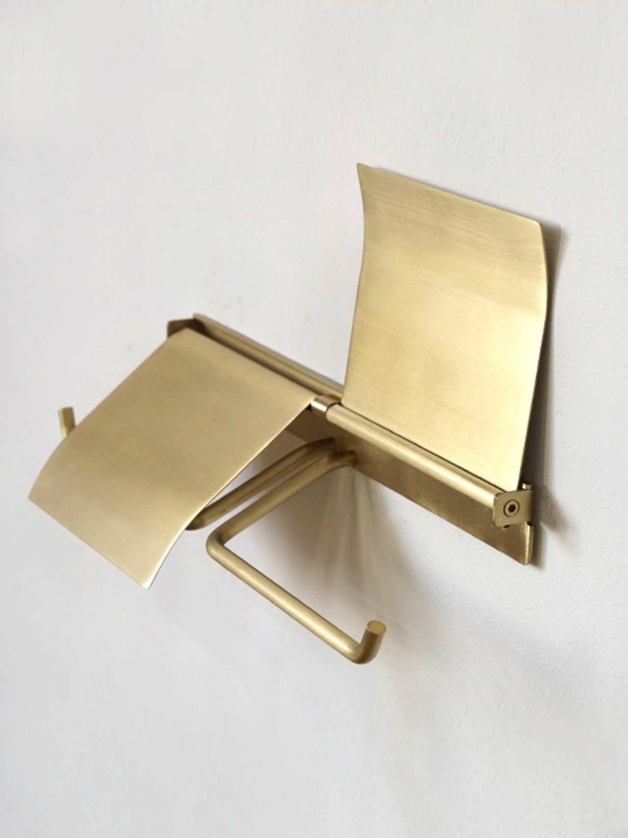 flap BRASS TOILET PAPER HOLDER-ダブル-/ペーパーホルダー/トイレ/真鍮/金具