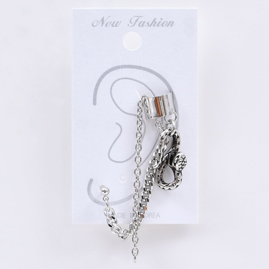 スネーク×チェーン イヤーカフピアス | VOLCAN&APHRODITE