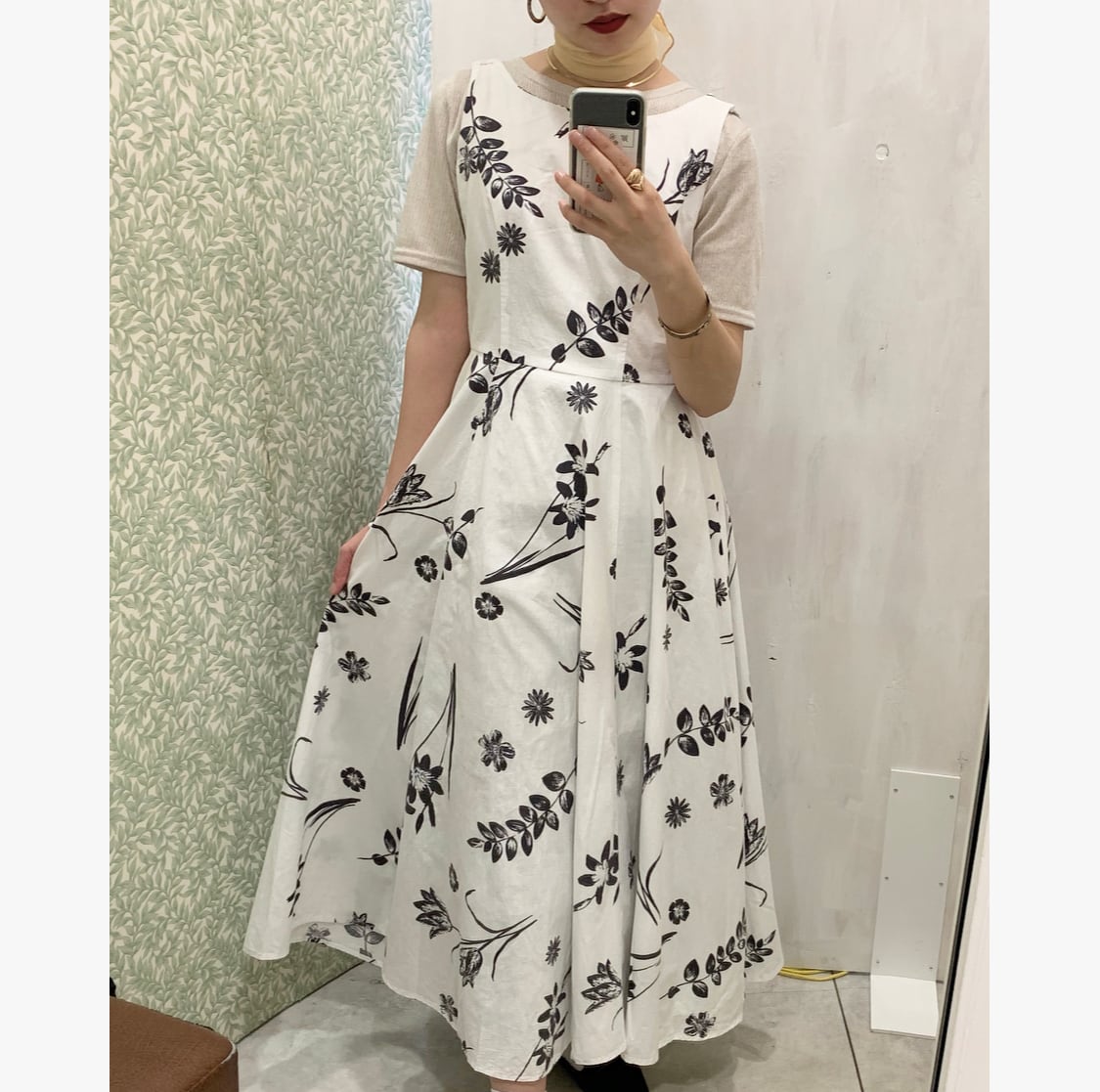 Laura Ashley/one-piece/White/ローラアシュレイ/ワンピース/花柄 ...