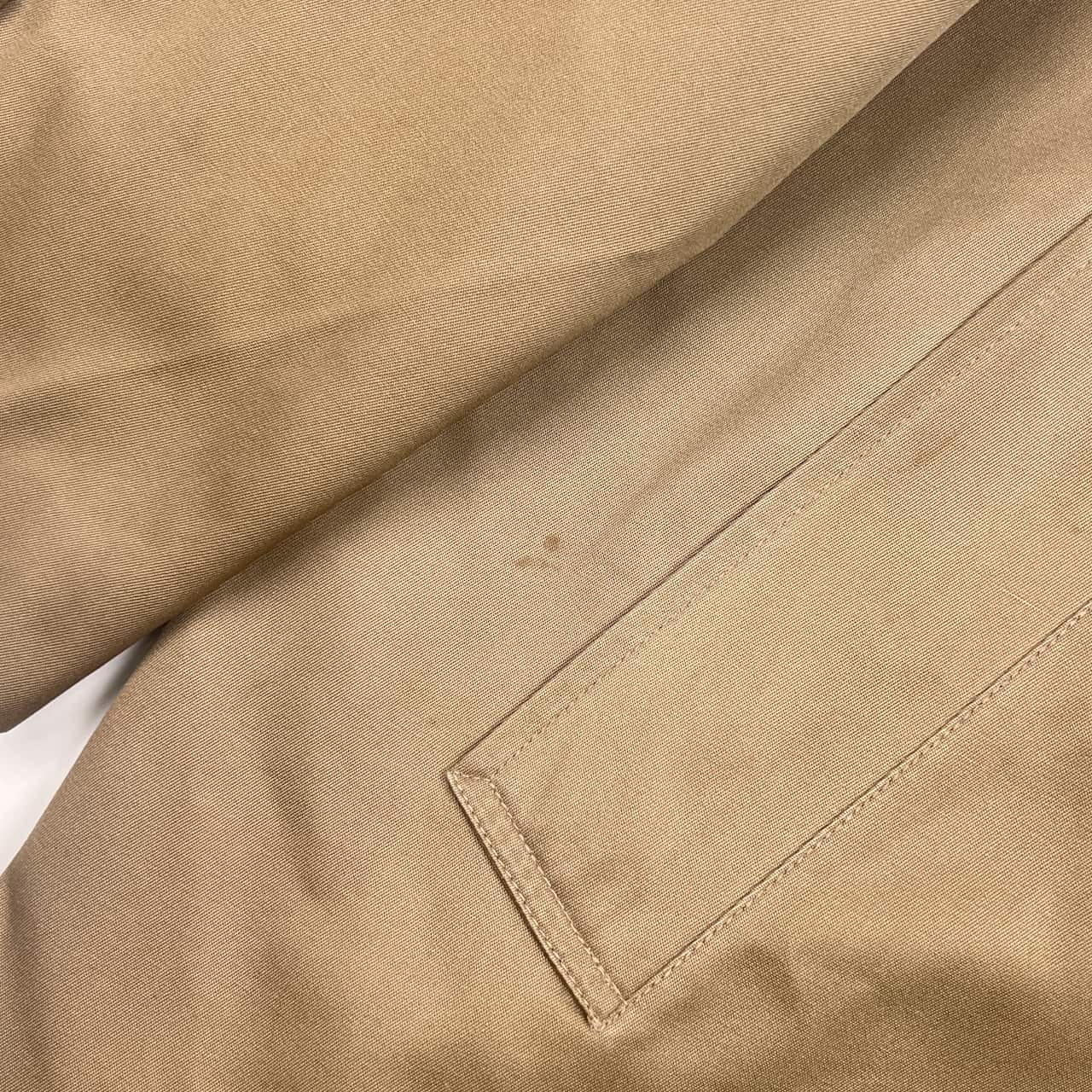 80s CHAPS RALPH LAUREN チャップス ラルフローレン ライナー付き ステンカラーコート 42S/ベージュ メンズ ビンテージ