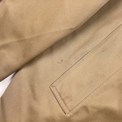 80s CHAPS RALPH LAUREN チャップス ラルフローレン ライナー付き ステンカラーコート 42S/ベージュ メンズ ビンテージ