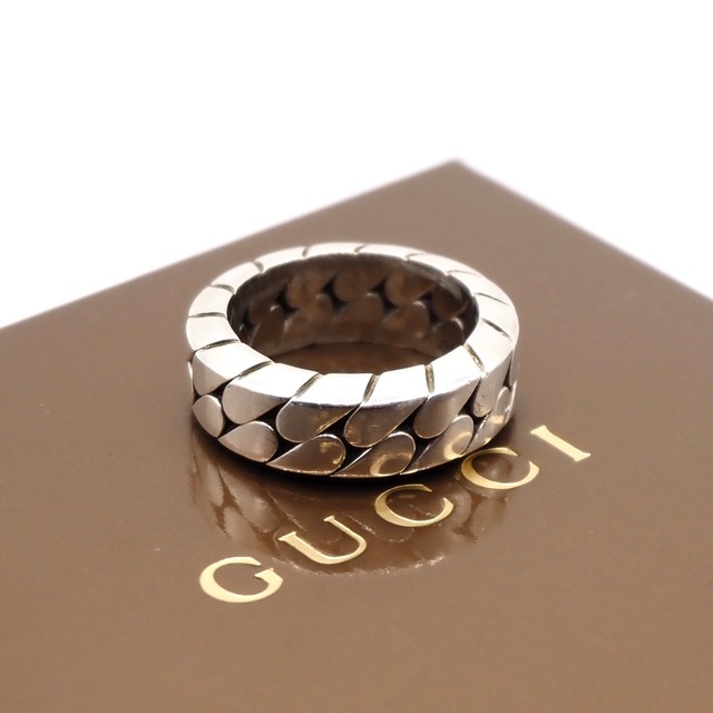 GUCCI 約19号 チェーンデザインリング シルバー925 グッチ