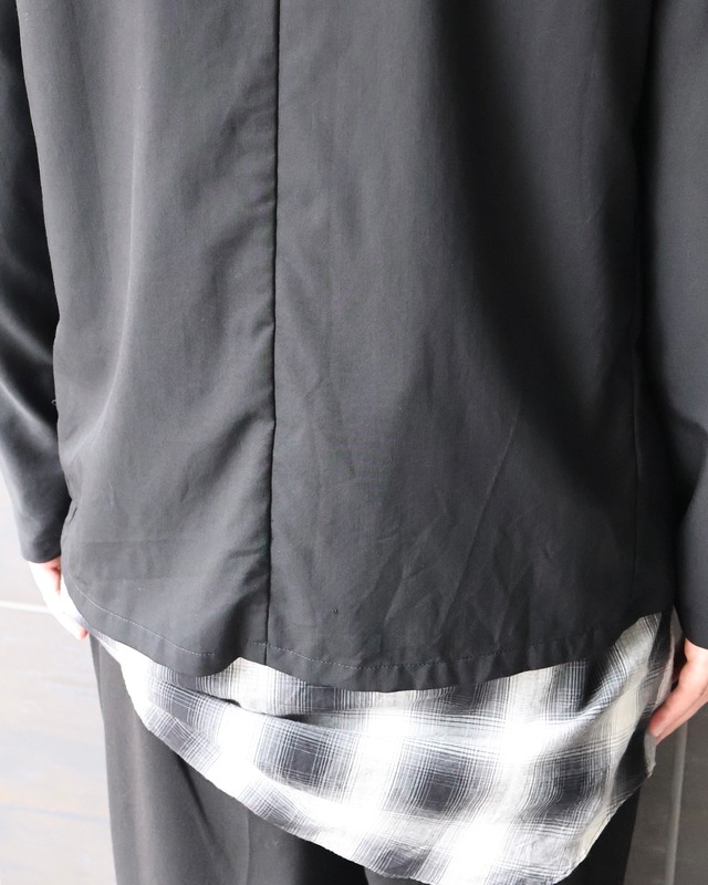 【Y's】deformed wool shirt summer jacket
