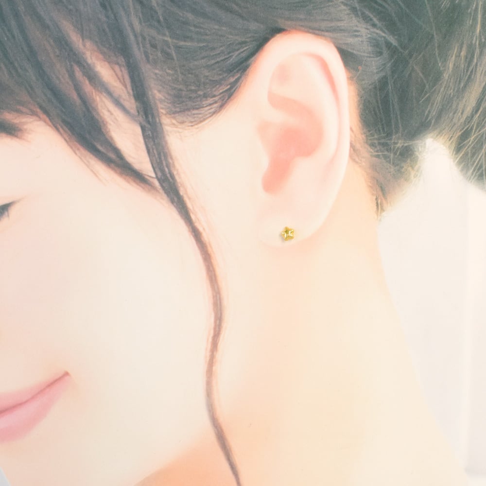 K18 星 ピアス 【S】【M】CD030-CIBS | kyfactory