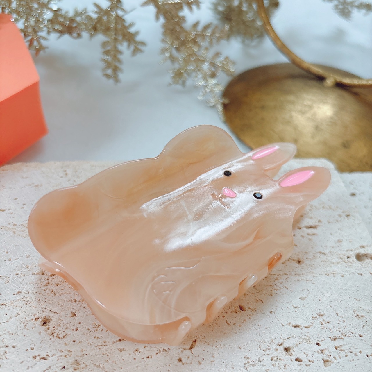 おとぼけうさぎ　ヘアクリップ