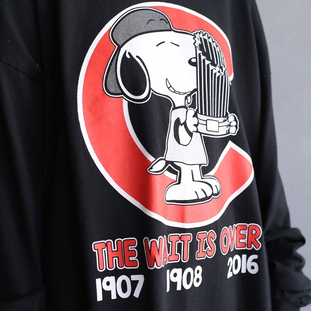 "Snoopy" good printed 3XL super big l/s tee