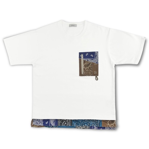 BANDANA POCKET T-SHIRTS(White)