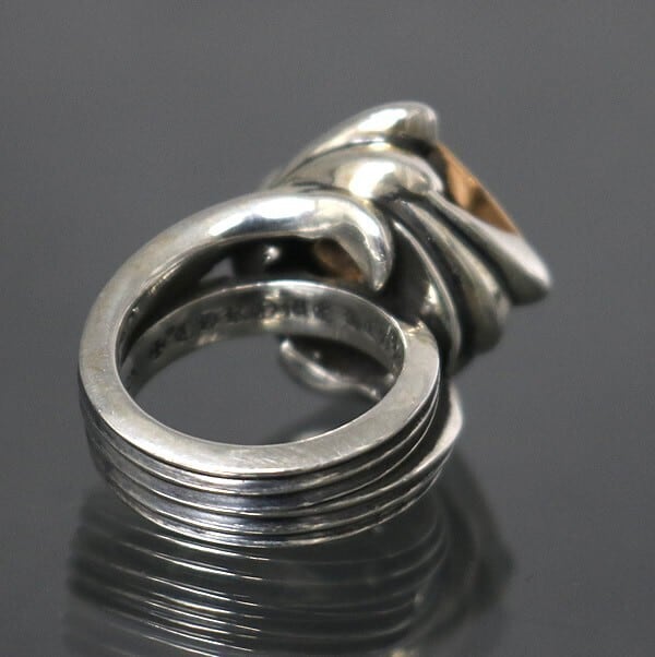 CHROME HEARTS クロムハーツ 22K カクテル リング ゴールドストーン