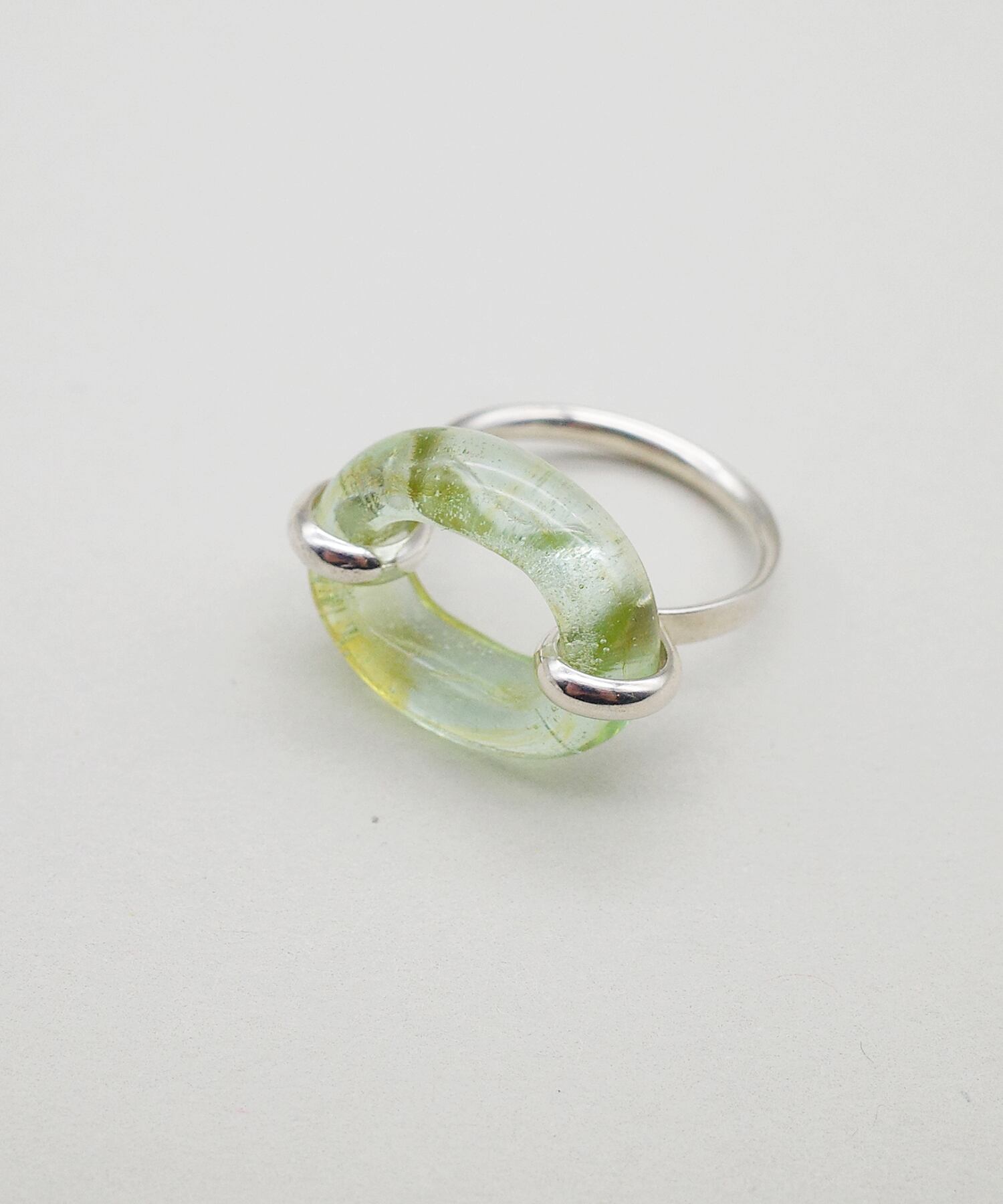【CLED / クレッド】IN THE LOOP Ring / リング / Sterling silver×Mint Ice