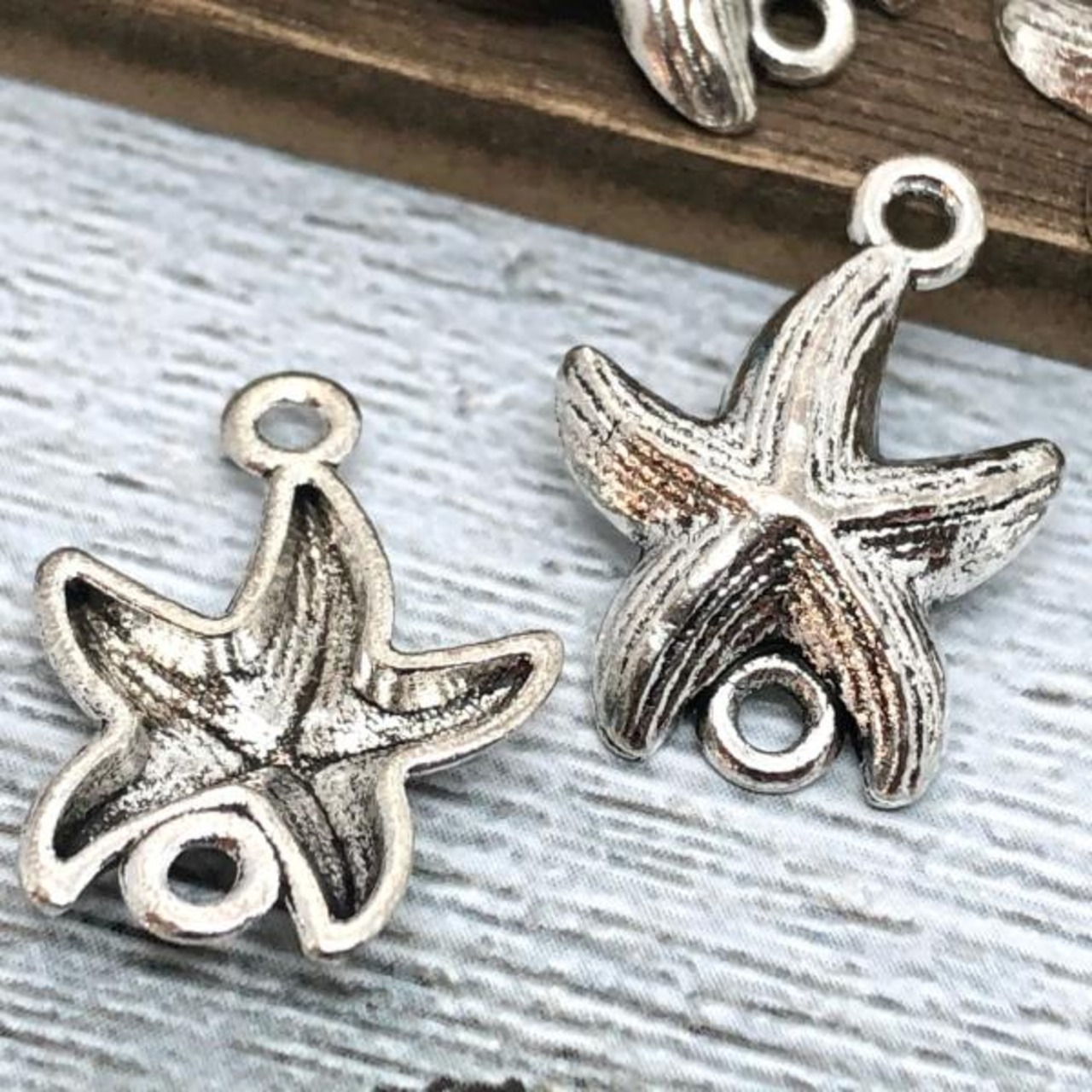 【2個】スターフィッシュ両カンチャーム/コネクター