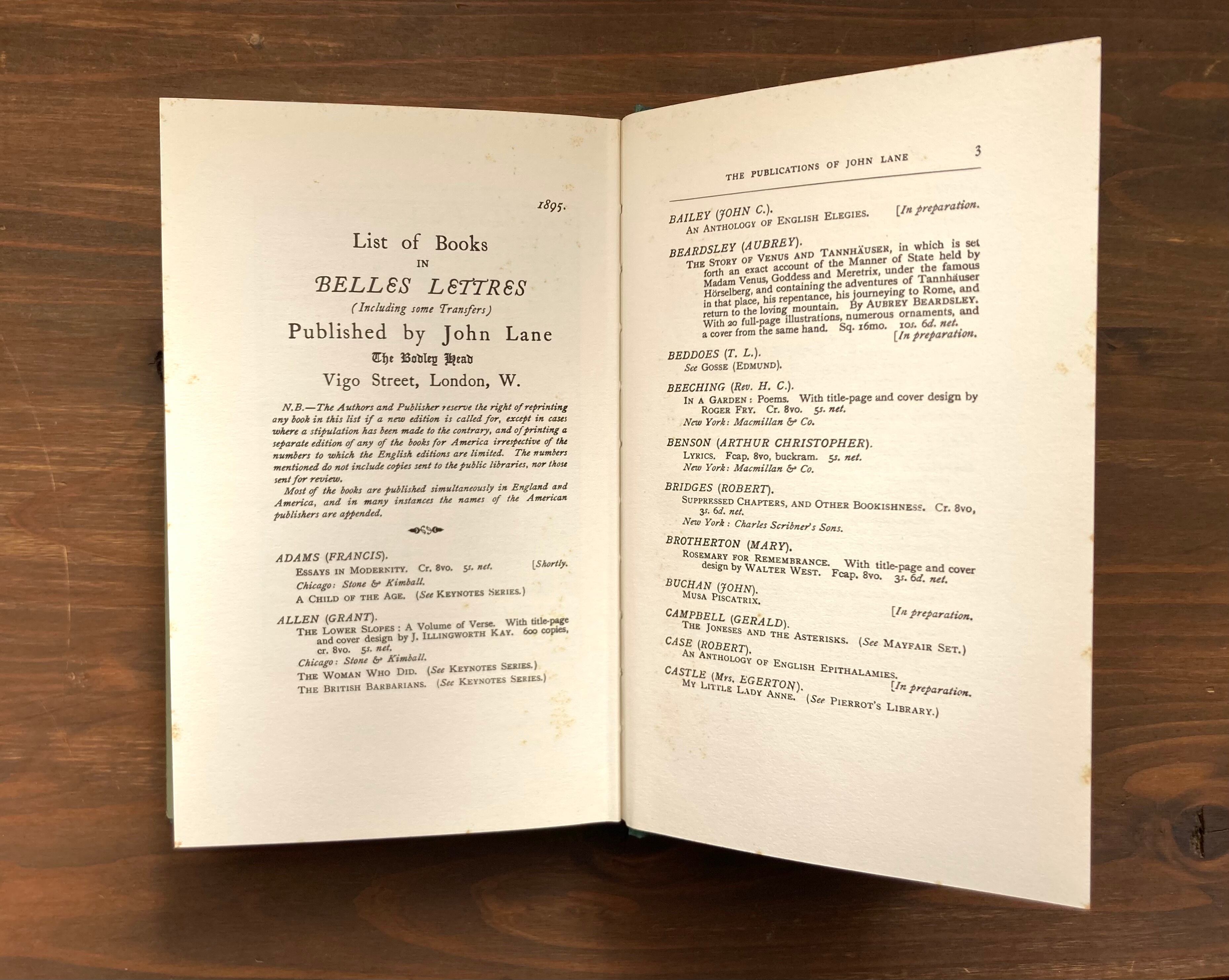 A Child’s Garden Of Verses(子供の詩の園)