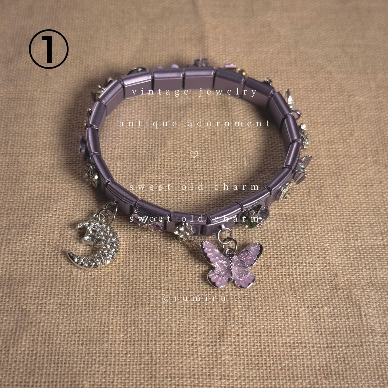 ハンドメイド イタリアンチャーム ヴィンテージミックス ブレスレット - 2