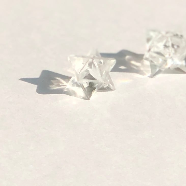 マルカバ水晶【光の乗りもの 神聖幾何学マカバスター】B