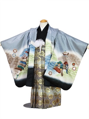 4,5歳男の子【かんたん着付け】AO1341