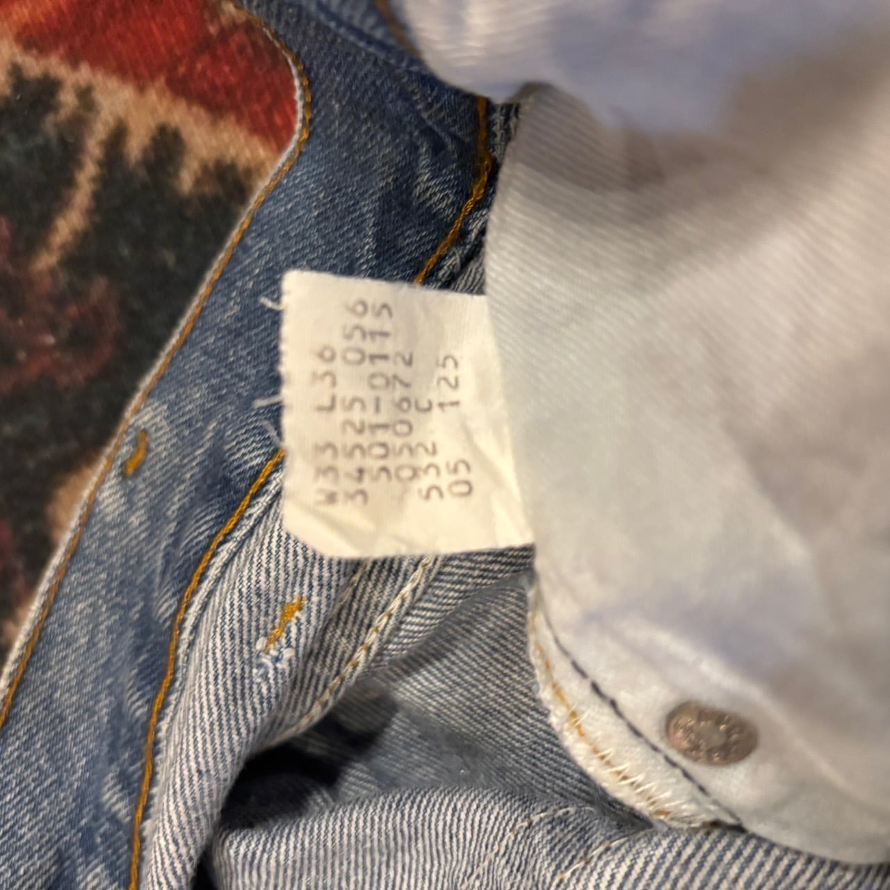 80s USA製 Levi's 501 ハチマル 後期 デニムパンツ W33 L36 W80cm