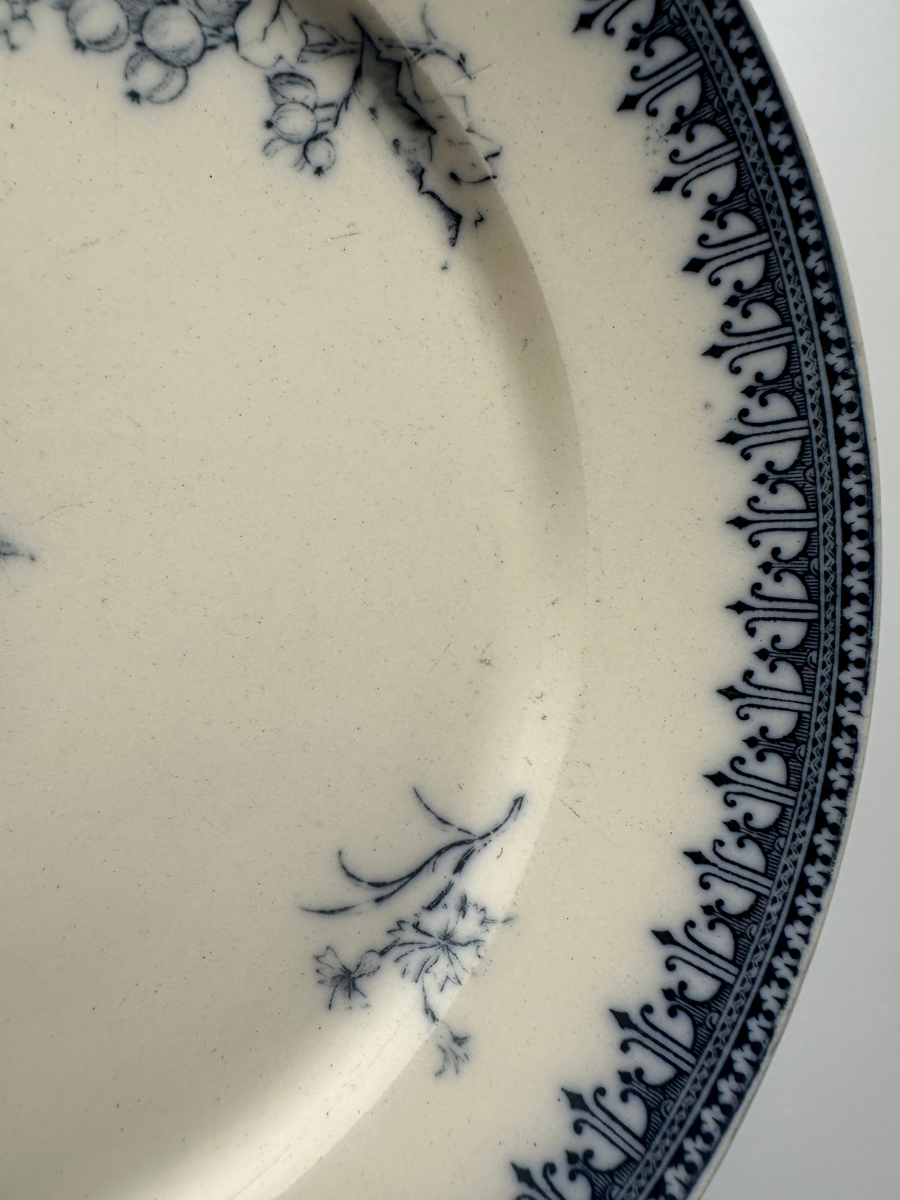 vermont fres 花束フランスアンティークプレート皿ブロカント