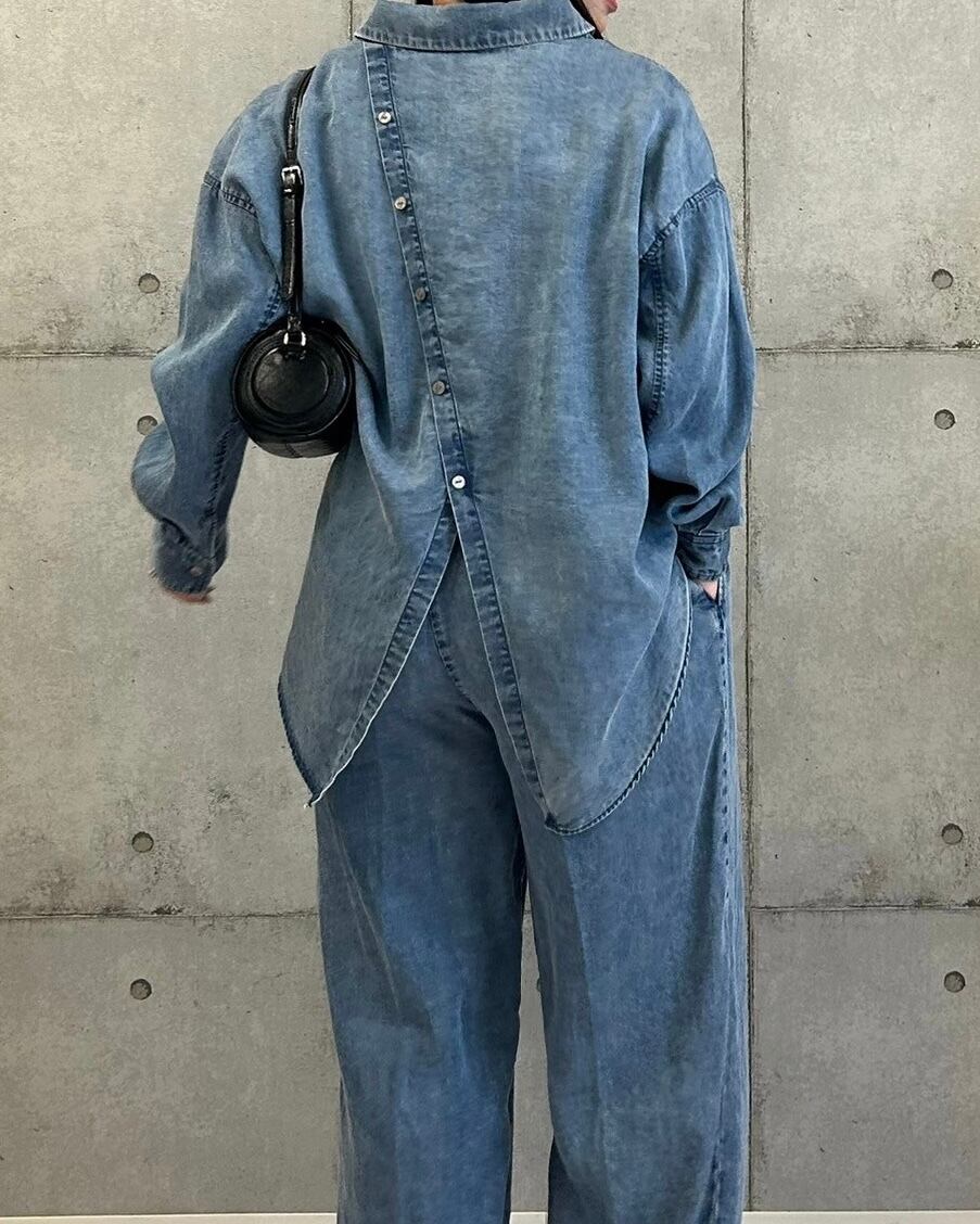 新品タグ付き☆ROSIEEロージー☆デニムボウタイシャツ 943d95498da0ed7d18b08aa0135520