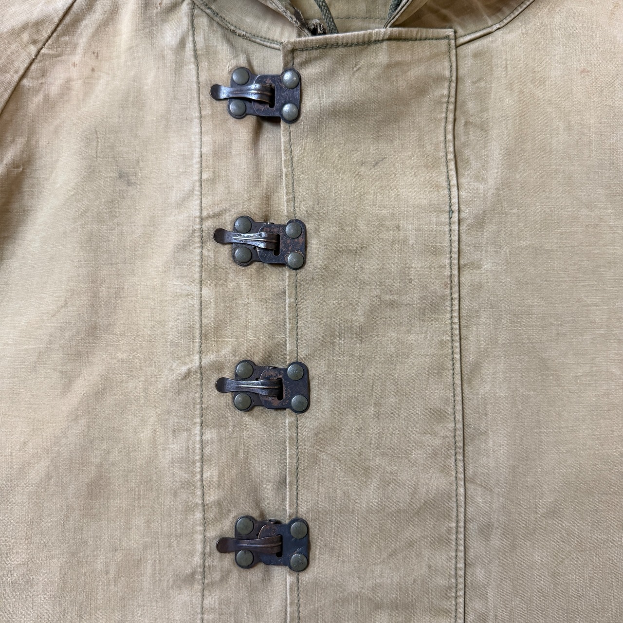 〜40's N-1 Deck Rain Parka USN 13 Stars 40年代 初期 デッキ レイン パーカー 13スター アメリカ軍 ミリタリー ヴィンテージ ビンテージ  TT2026-0012 - 4
