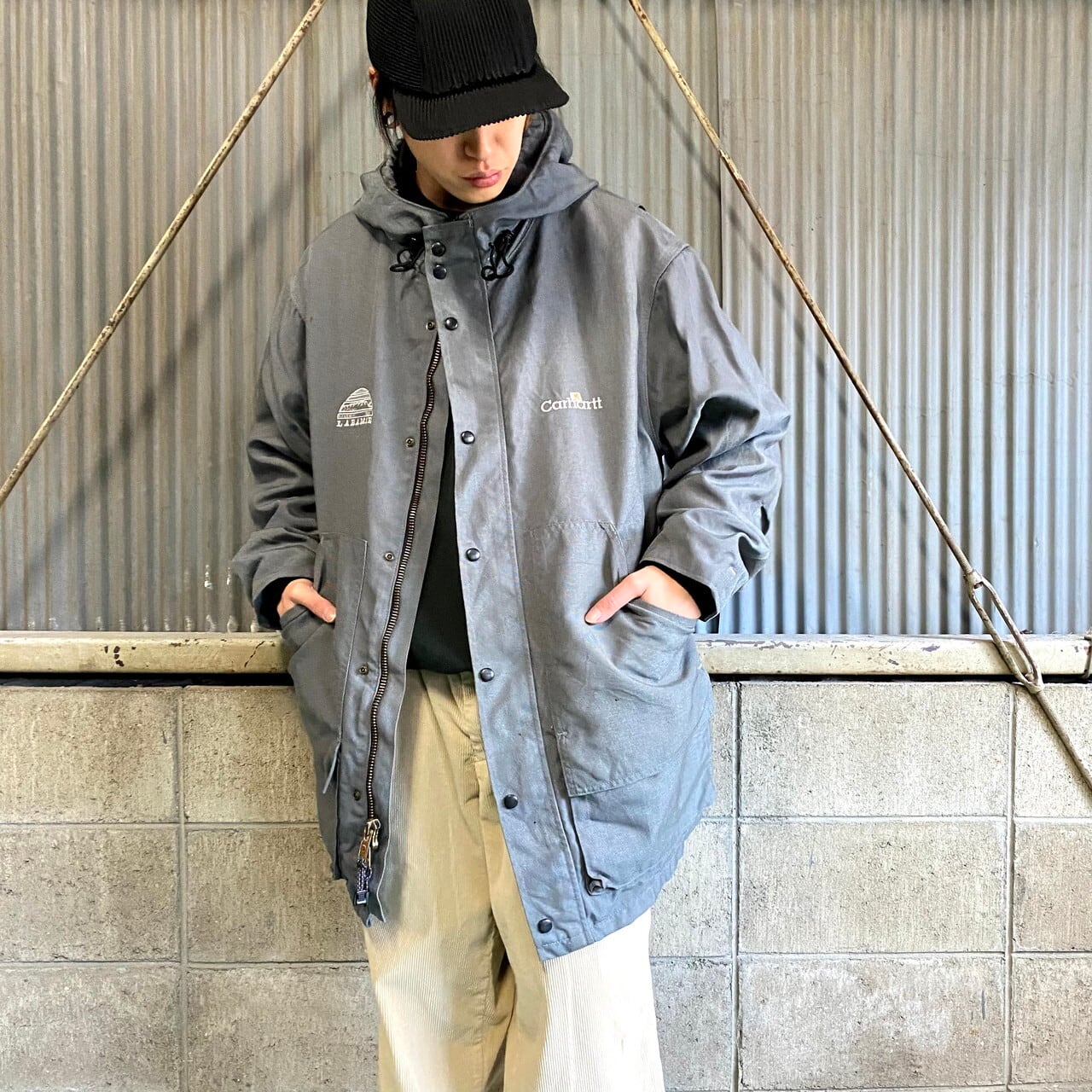 Carhartt カーハート 刺繍入り マウンテンパーカー メンズXL 古着