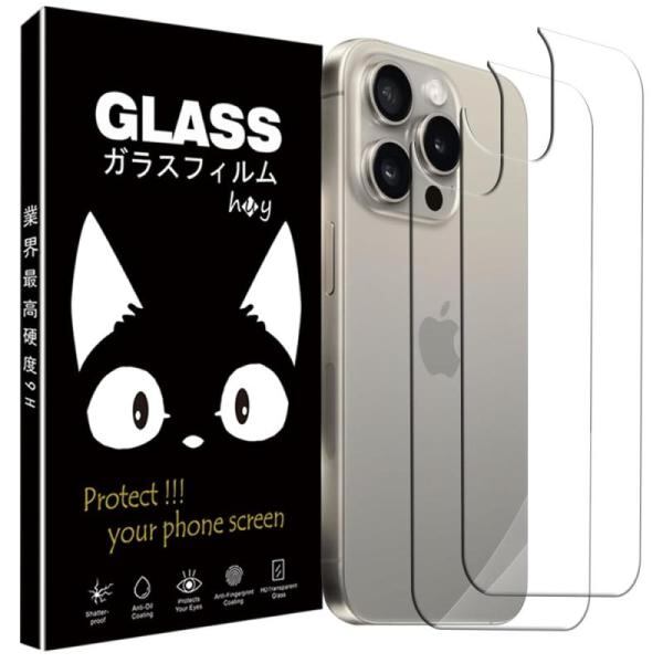 iphone15pro ガラスフィルム 【2+2枚セット】日本素材製 全面保護