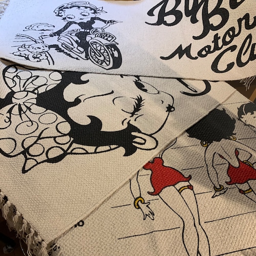 【Cotton Mat】 アメリカンスタイル Betty Boop ベティちゃん コットン マット