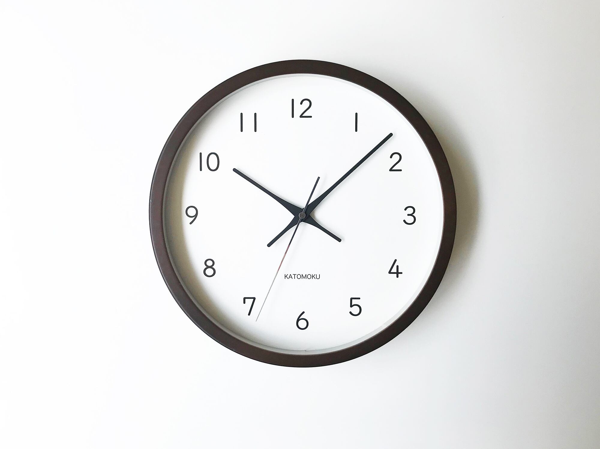 KATOMOKU muku clock 13 ウォールナット km-104WA 掛け時計 | 加藤木工 