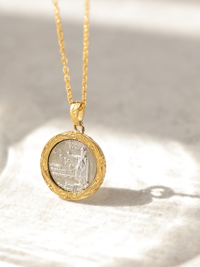 316L hawaiian coin necklace  #n12