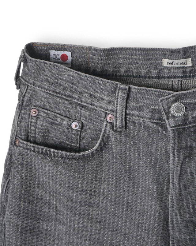 【refomed】FRESH MAN DENIM WIDE PANTS by EDWIN “STRIPE“