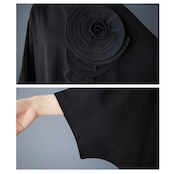 立体フラワー装飾 メッシュワンピース 00053