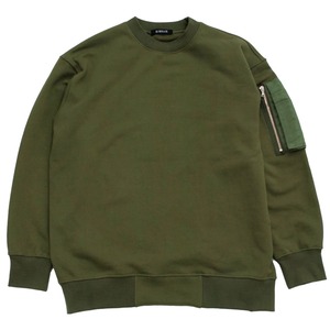 “MA-1” Crewneck Sweatshirt(KHAKI x KHAKI)