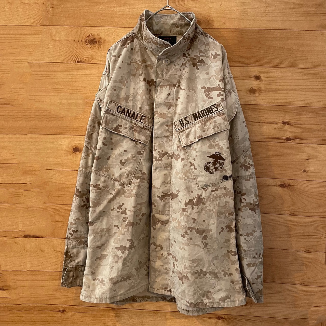 【USA古着】米軍実物 海兵隊 ミリタリージャケット コンバットユニフォーム デジカモ柄 BDU jacket USA MARINES アメリカ古着