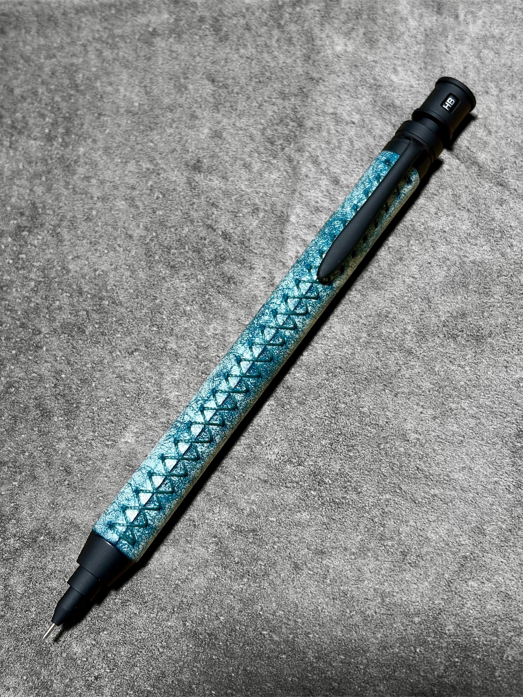 革ペン 瀬戸内の空(薄藍) MDS1 シャープペンシル | TAKE SEA LEATHER