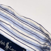 Ralph Lauren ラルフローレン ストライプ BD ボタンダウン 長袖シャツ LL/ブルー系 メンズ